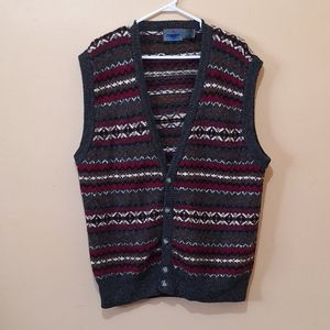 Etchings Vintage Shetland Wool Sweater Vest